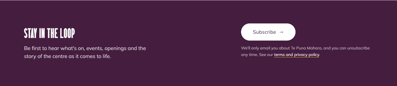 The subscribe banner on the live site